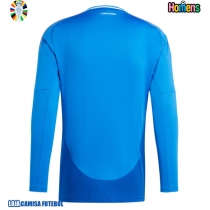 Camisa de Futebol Itália Equipamento Principal Europeu 2024 Manga Comprida